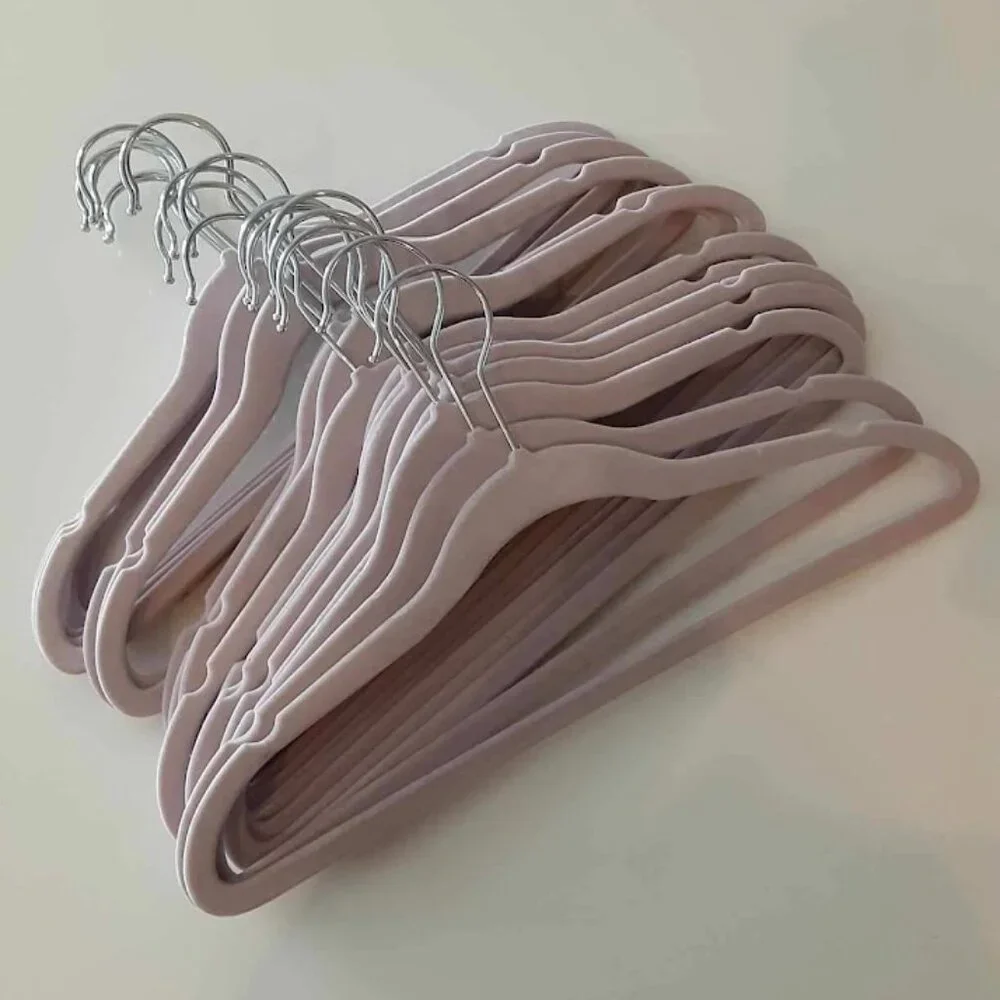 Small Velvet Hangers for PETITES, Kids, Teenagers, (12pcs )